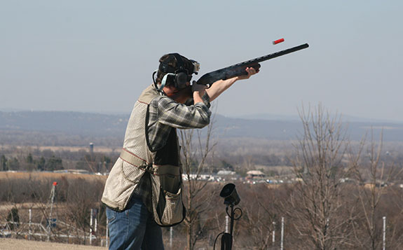 UREC offers a wide variety of Club Sports including Shotgun Sports UREC Shotgun Sports Club member at the shooting range